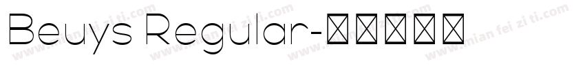 Beuys Regular字体转换